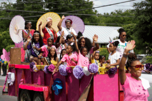 Juneteenth float Juneteenth Parade