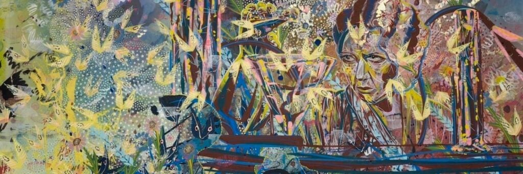 If Ignorance is Good, Madness is Better (detail), by Tammy Nguyen, 2025.