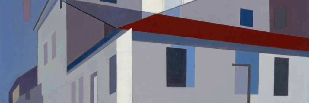 "On a Shaker Theme", oil on canvas by Charles Sheeler, 1956. Collection of Charles Butt.