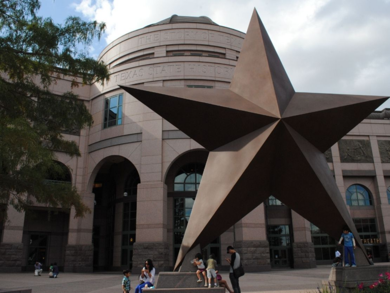 Front facade of Bullock Museum
