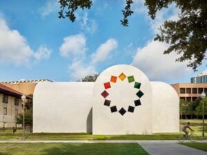 Exterior of Austin by Ellsworth Kelly.